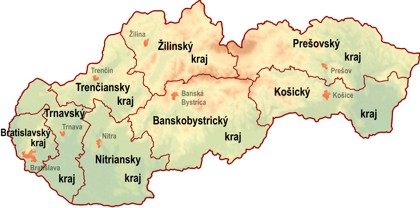 regional-map-of-slovakia
